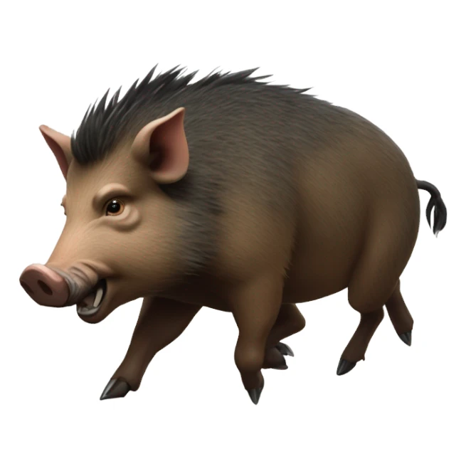 boar charging sticker
