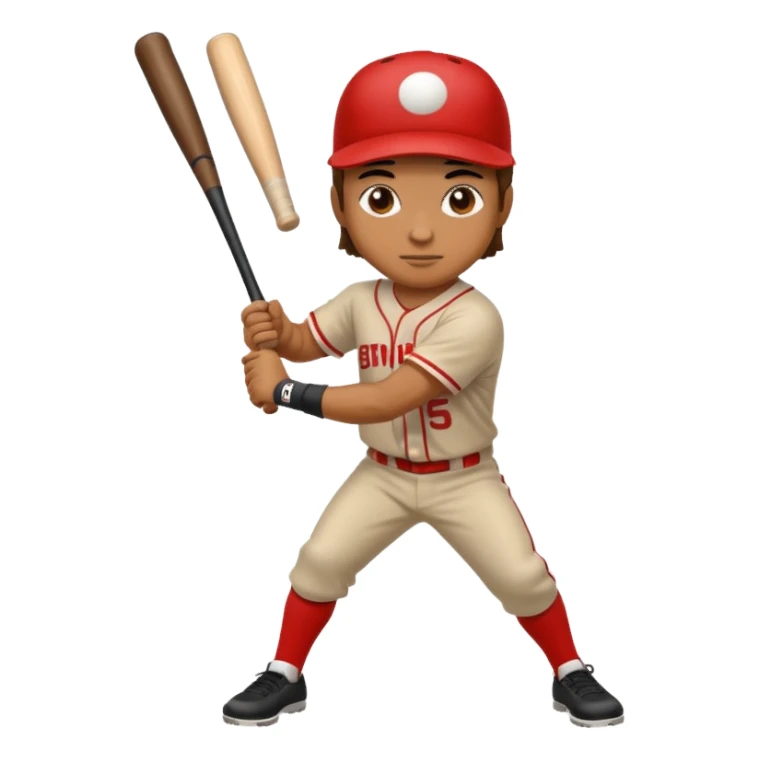 baseball player practicing sticker