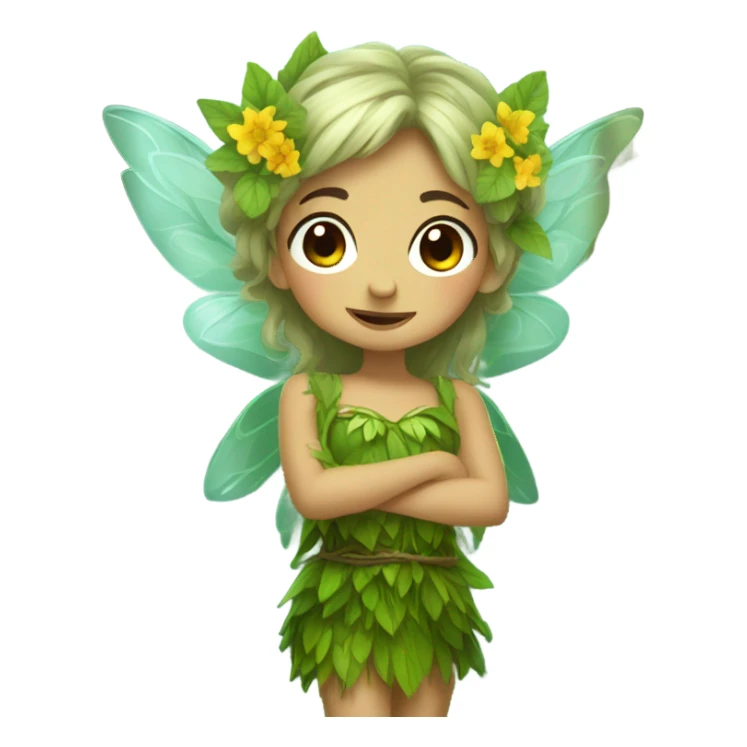 Ukraine forest fairy sticker