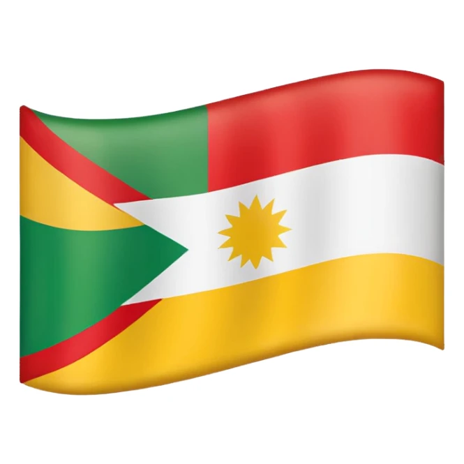 Kurdische Flagge sticker