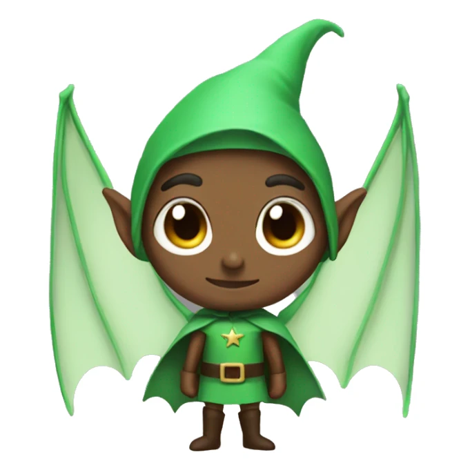 elf with bat wings sticker