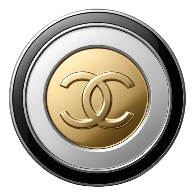 Chanel white coins sticker