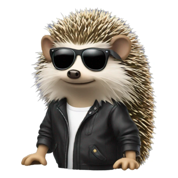dj hedgehog sticker