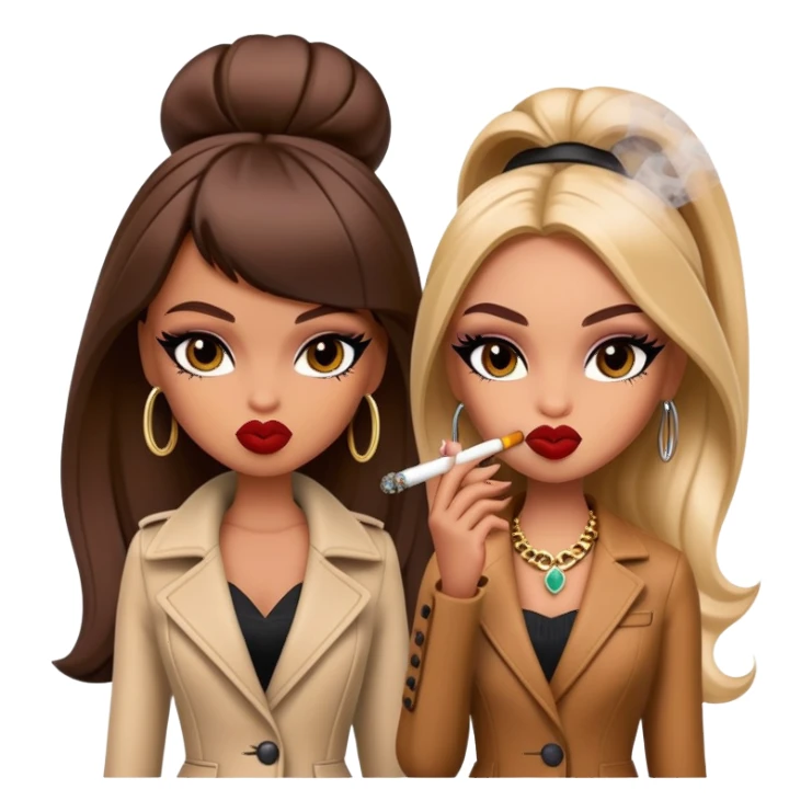 Bratz dolls smoking for 420 sticker