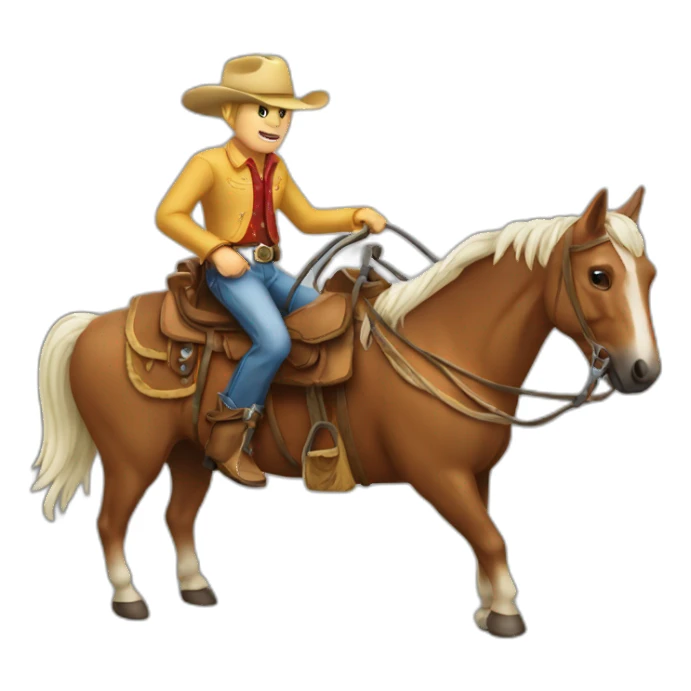voiture-de-cowboy sticker