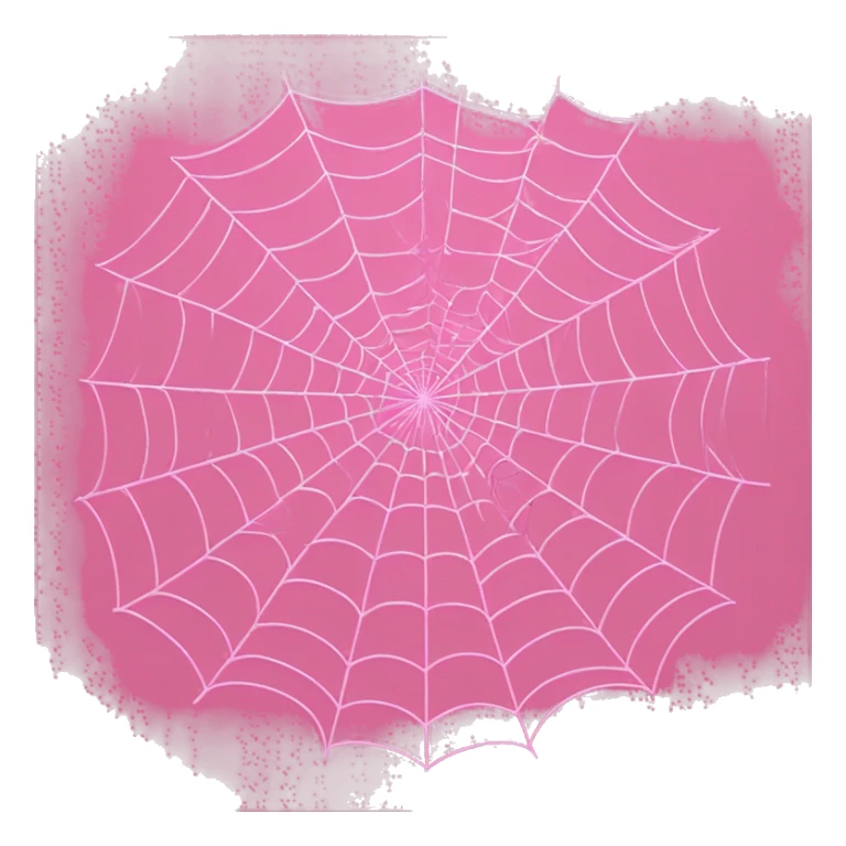 pink spider web detailed and clean sticker
