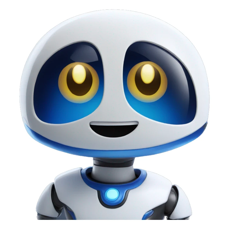 Astro bot with a smile sticker