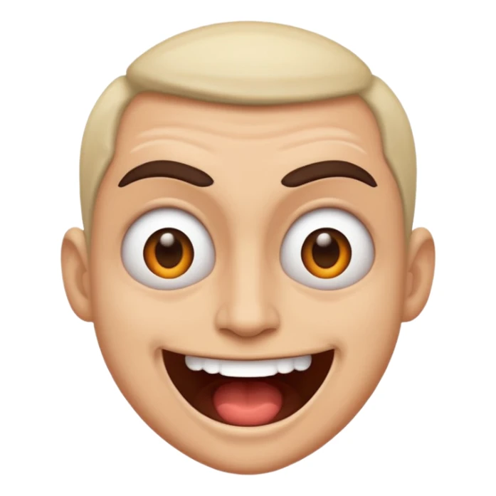 Mad and happy insane sticker