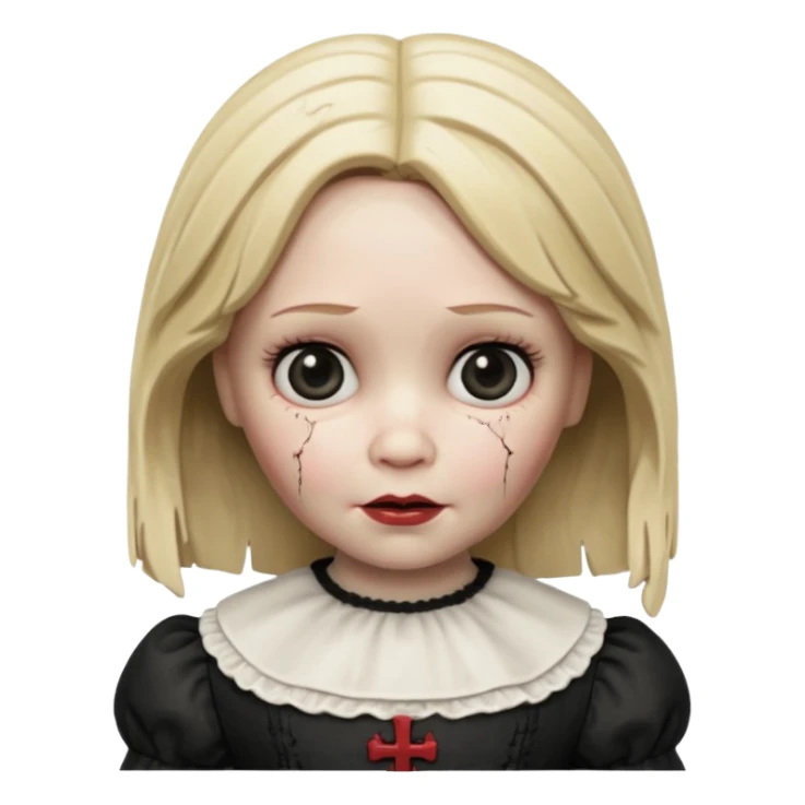 Annabelle doll from The Conjuring movie sticker