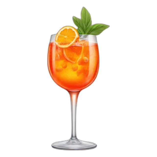 Aperol spritz drink in glass sticker