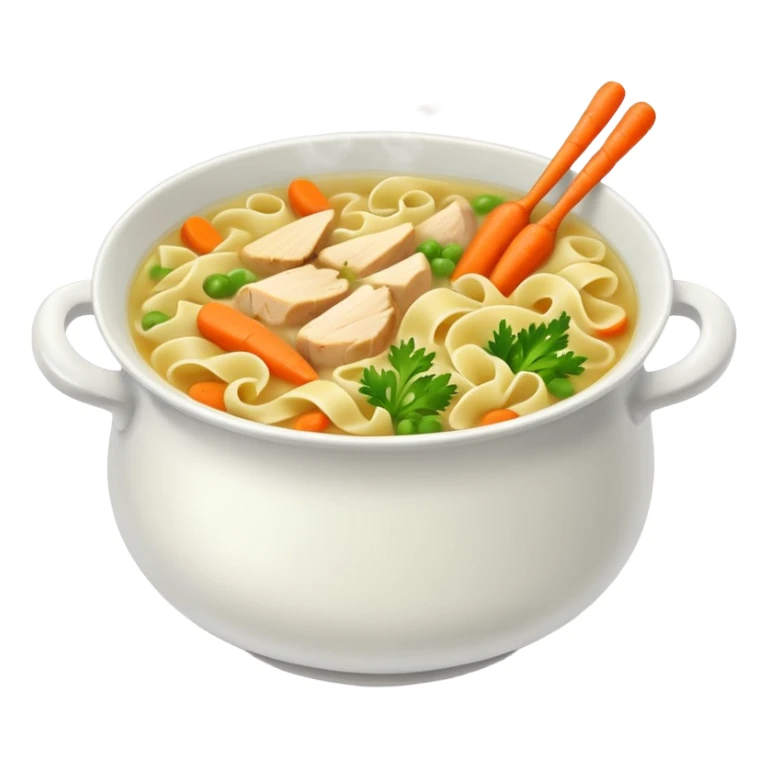 Chicken noodle soup sticker