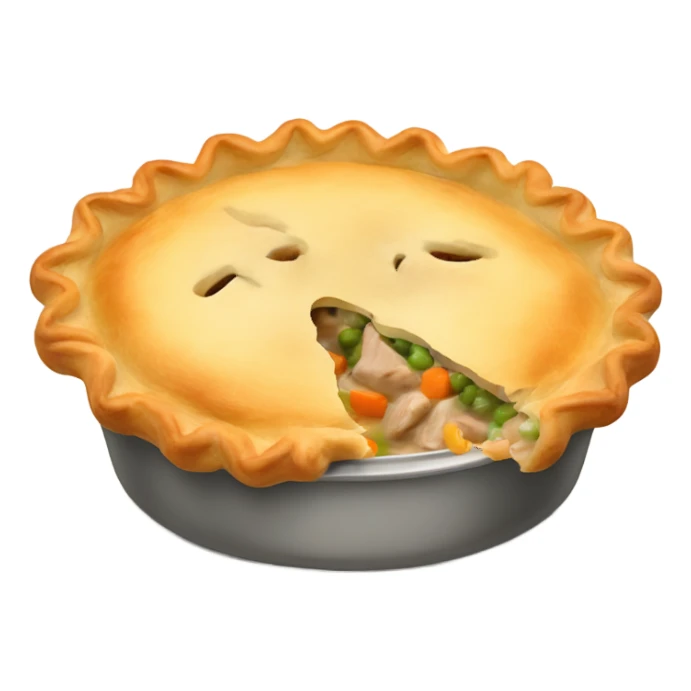 Chicken pot pie sticker