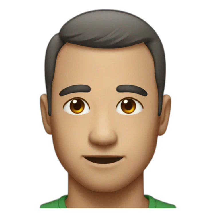 M on forehead sticker