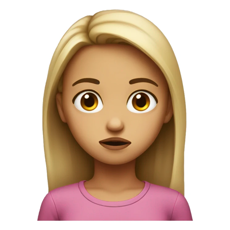 girl pouting sticker