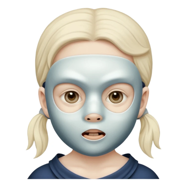 horror masked child sticker