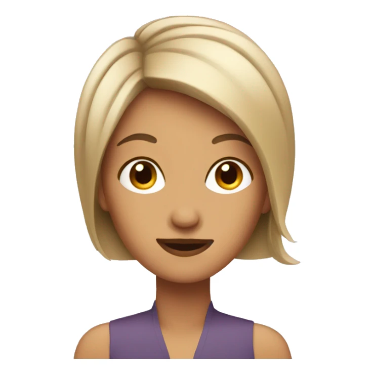 Lady with haircut sticker