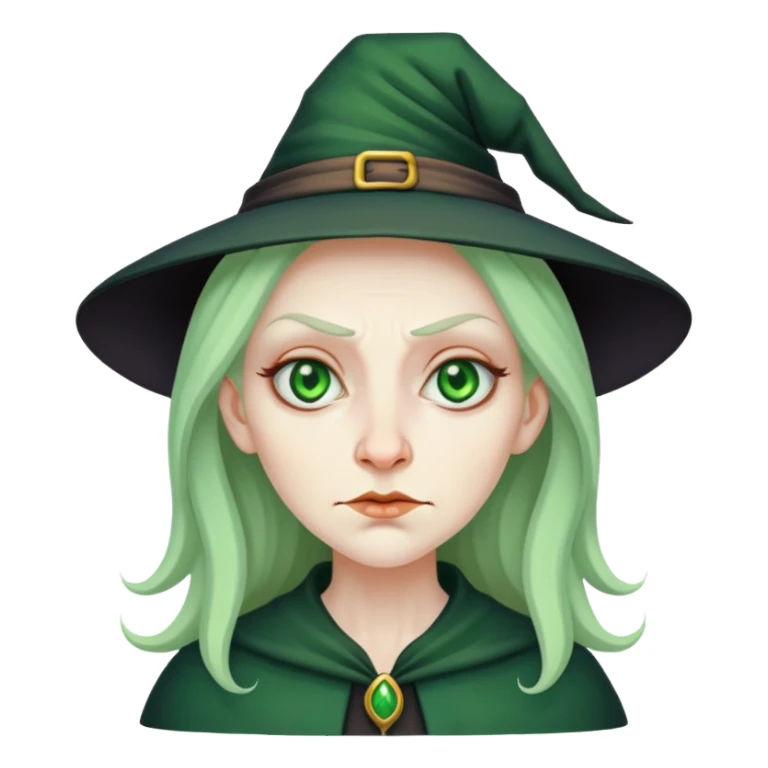 Hedious woman witch sticker