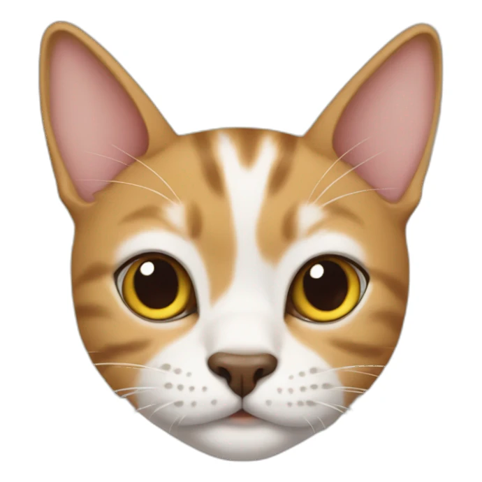 cat as a dog sticker