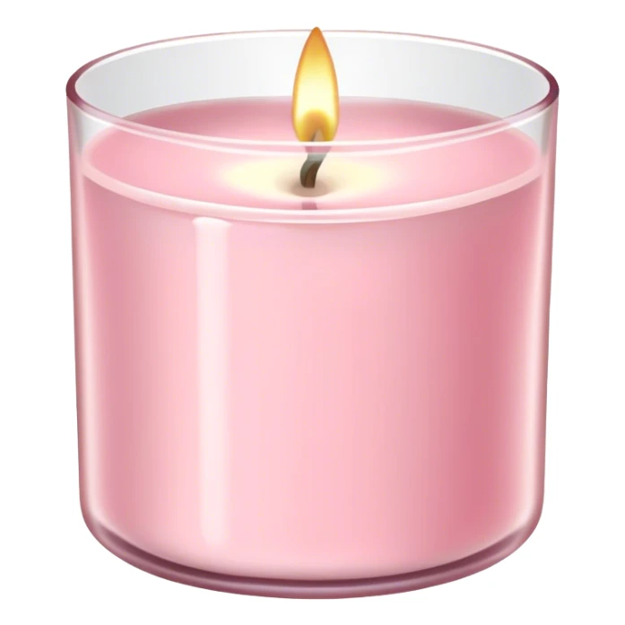 Bath and body works light pink candle sticker