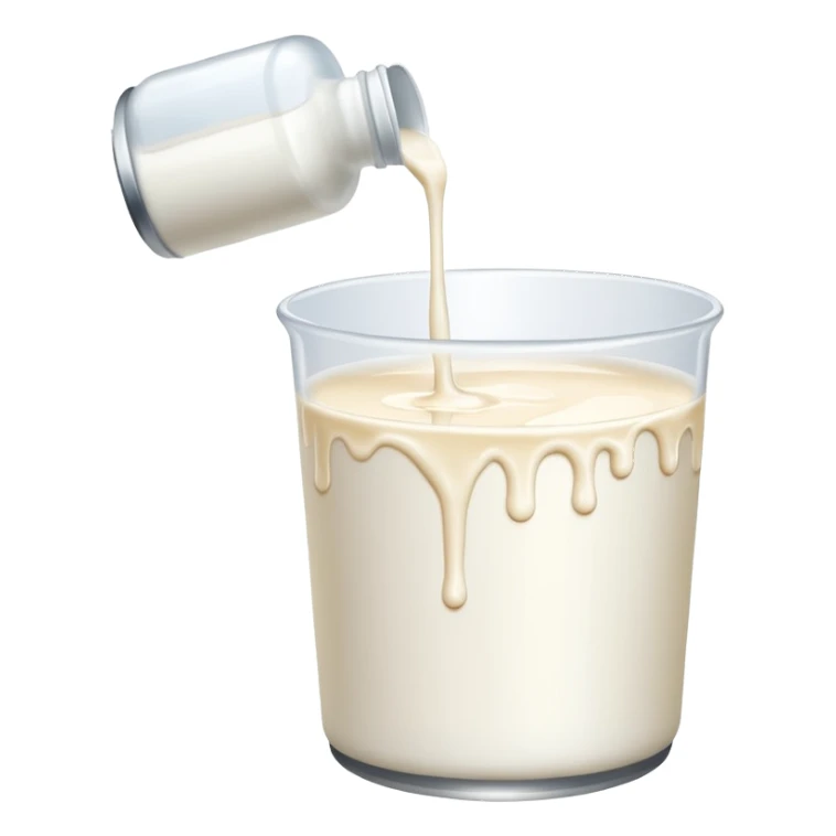 Hand dripping milk sticker