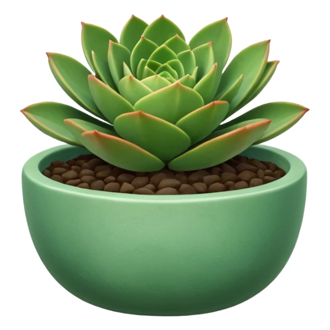 Succulent + ceramic bowl, Window Plant. sticker