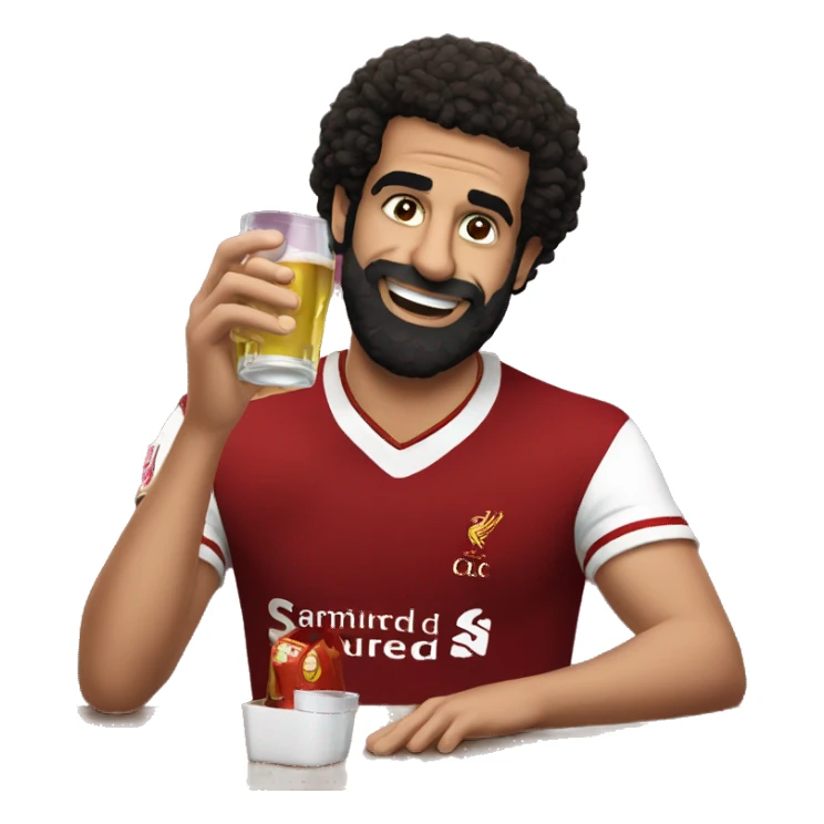 Mo salah drinking prime sticker