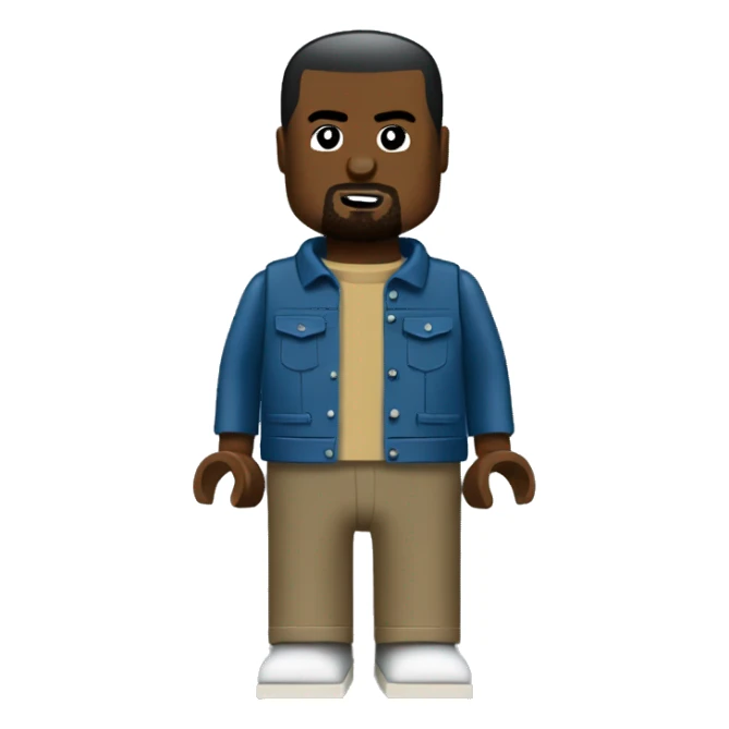 KANYE WEST lego full body sticker