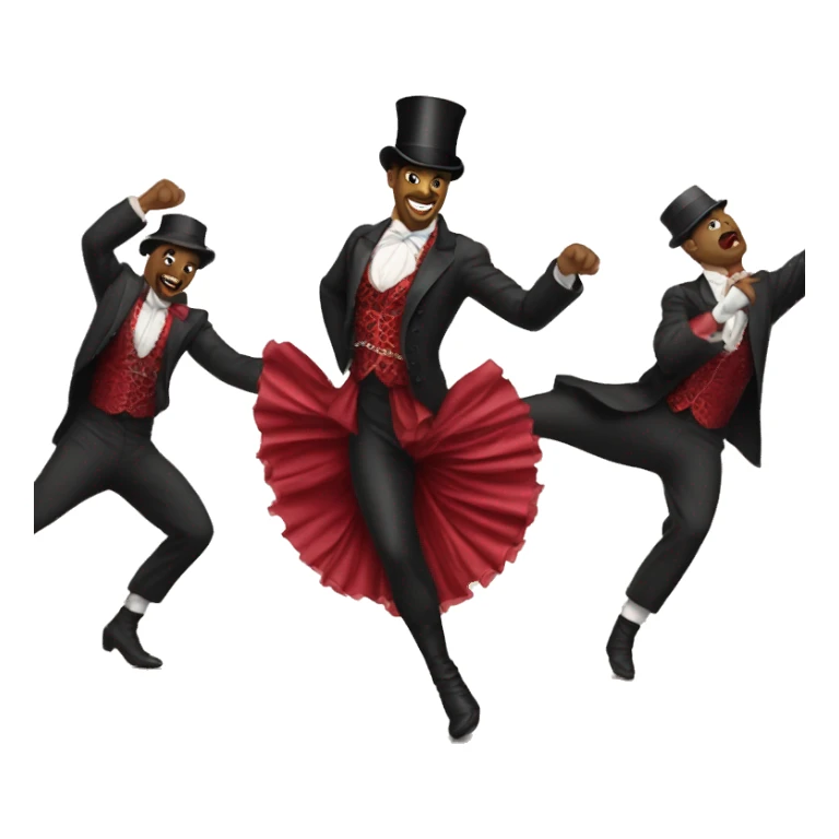 Can-can dance moulin rouge sticker