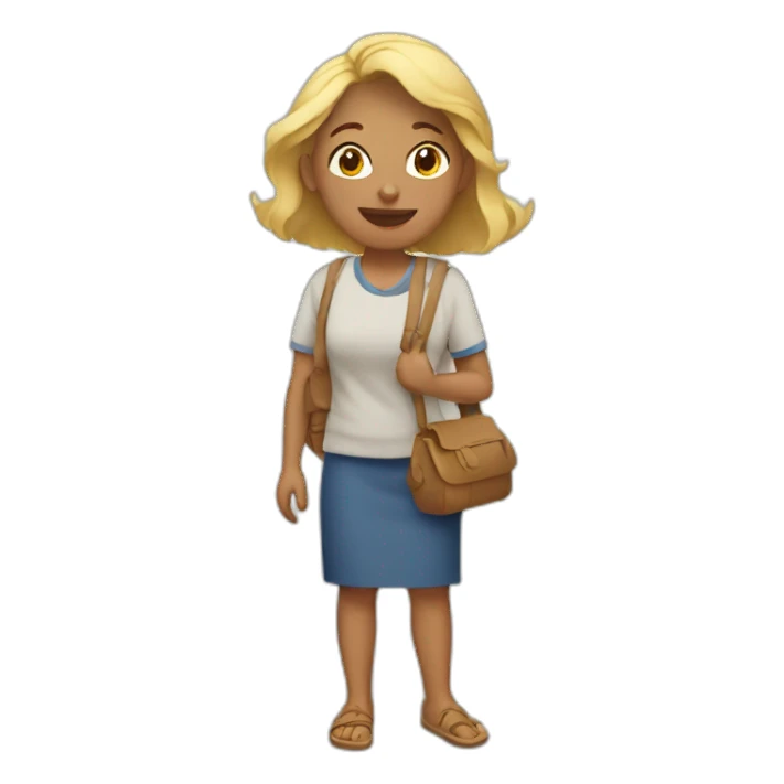 Mamá viajera rubia sticker