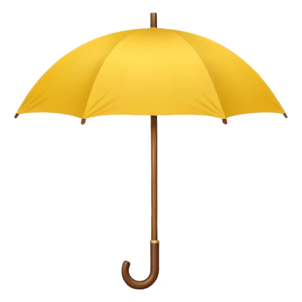 Yellow umbrella sticker