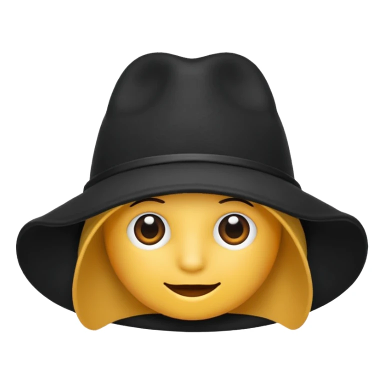 black hat no human sticker