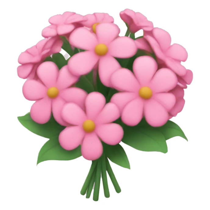 pink flower bouquet sticker