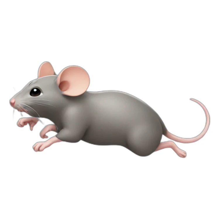 Rats fleeing sticker