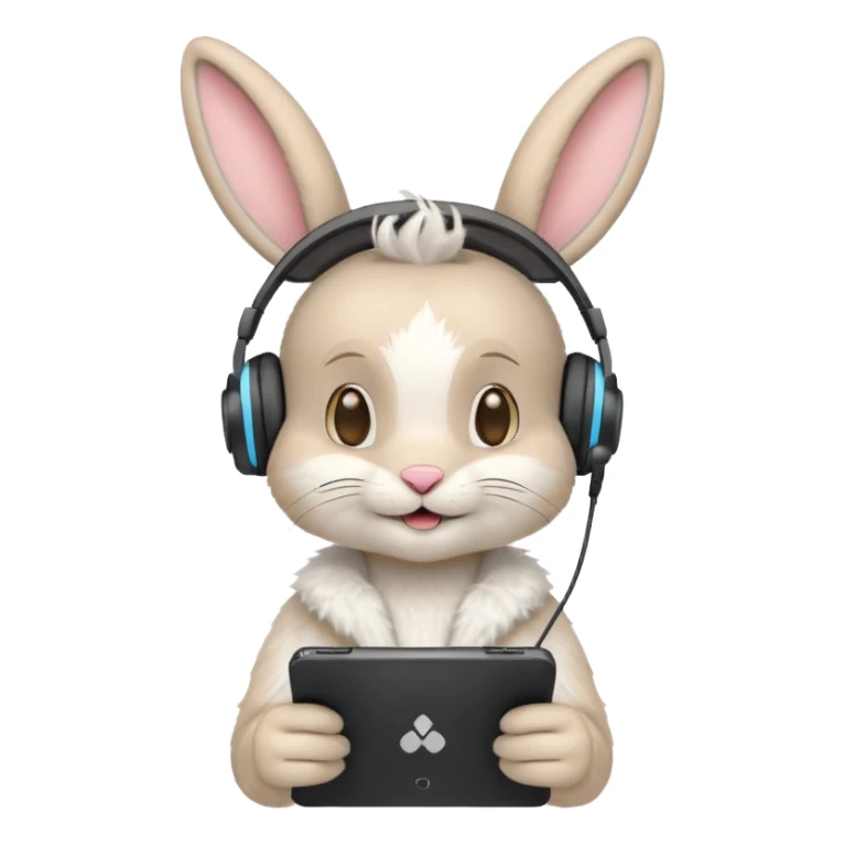 gamer bunny sticker