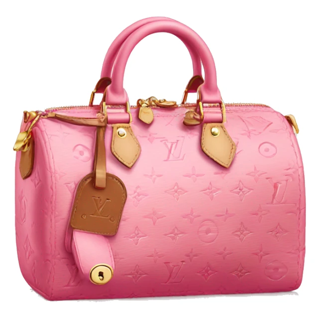Louis Vuitton bag pink sticker