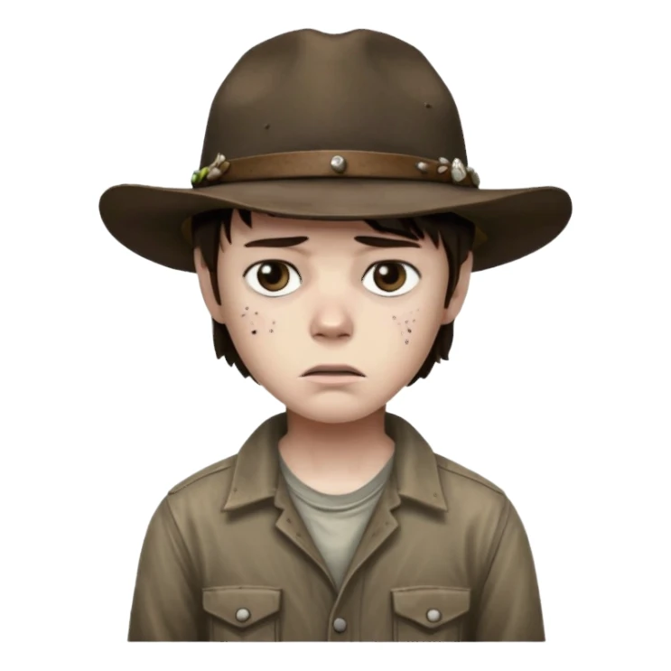 The walking dead carlcarl sticker