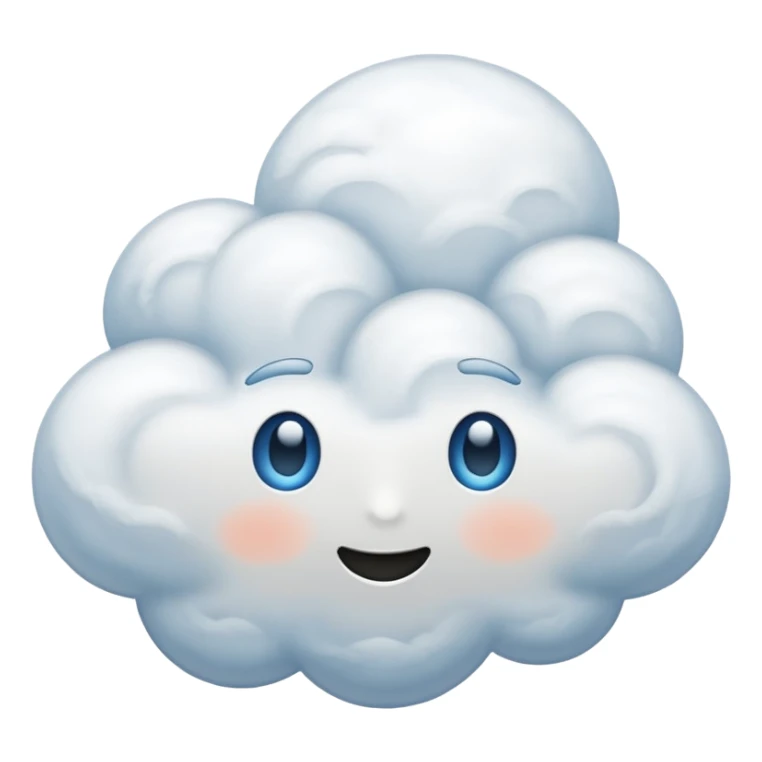 cloud no face sticker