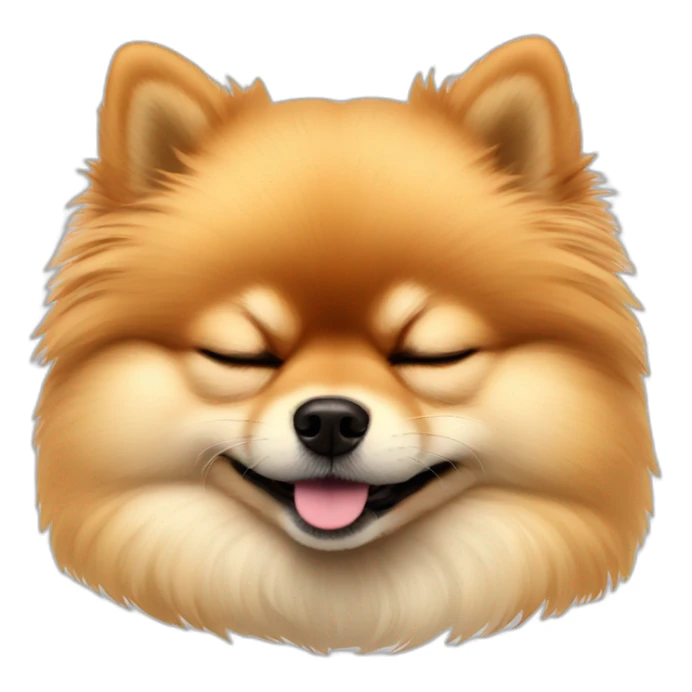 pomeranian-sleeping sticker