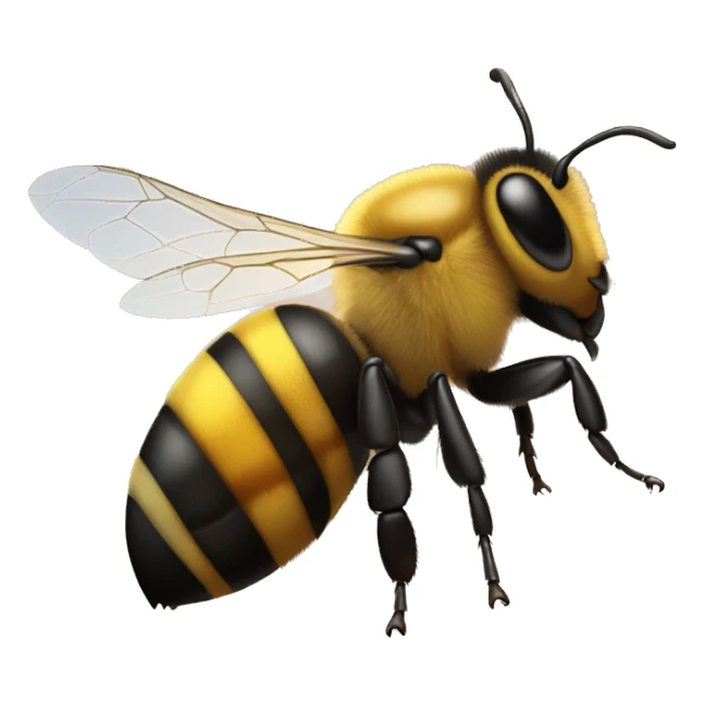 Abeja animada lugar arriba sticker