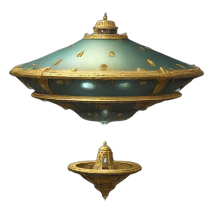 Baroque UFO sticker