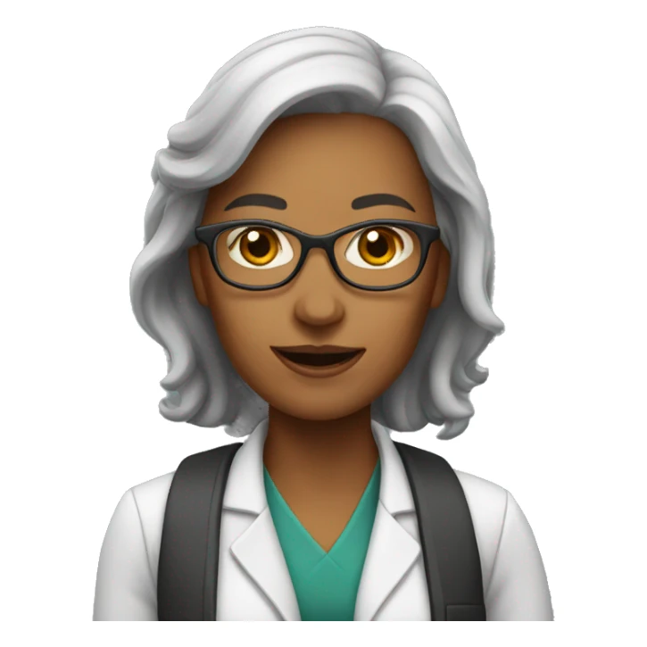 female professor sticker