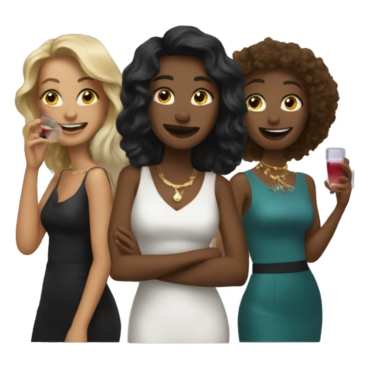 night out with friends sticker