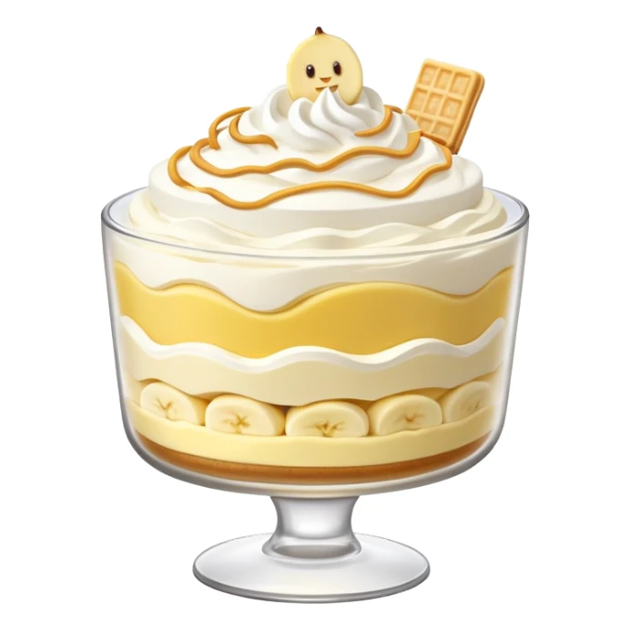 cute banana pudding dessert sticker