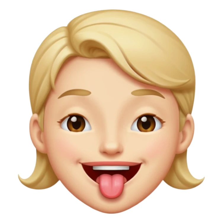 winking face with tongue out sticker