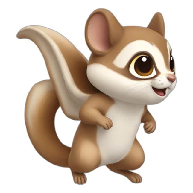 Flying Squirrel sticker