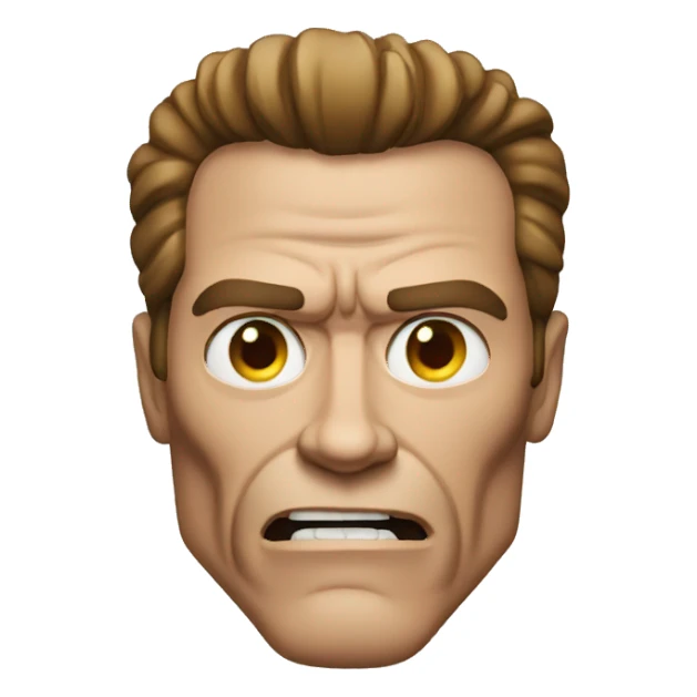 Arnold Terminator face  sticker
