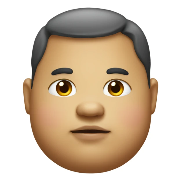 Fat little person sticker