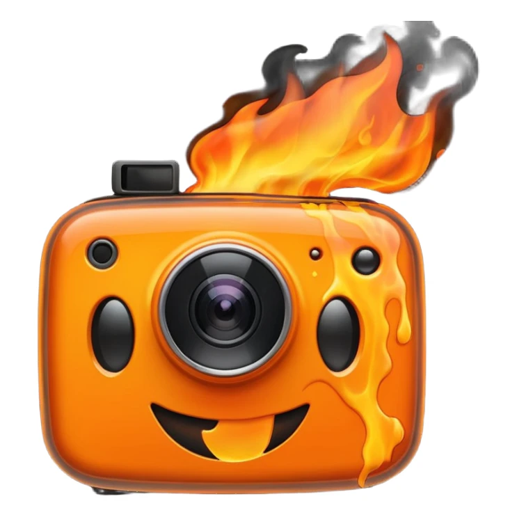 Web Cam on FIRE sticker