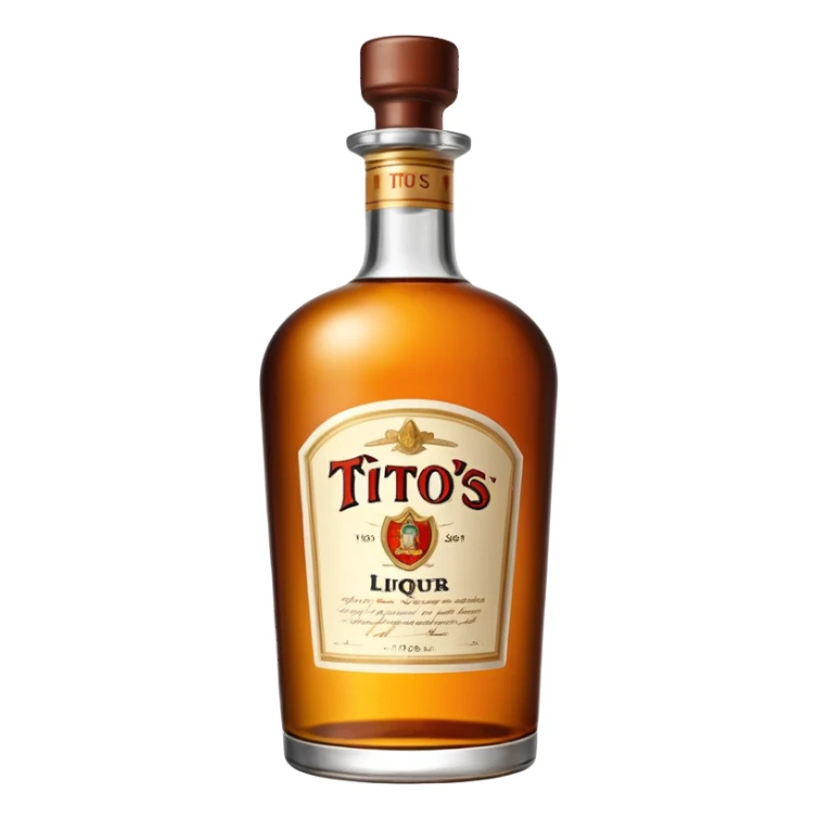 Tito’s liquor bottle sticker