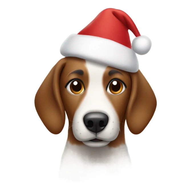 christmas dog sticker